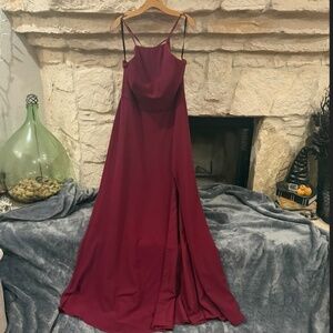 NWOT Hayley Paige Dark Red Evening/Prom Gown Size 18XL